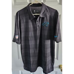 Mens Nike Carolina Panthers NFL SS DriFIt On Field Apparel Size Large Black Gray